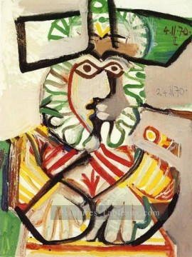  chapeau - Buste de Man au chapeau 3 1970 cubisme Pablo Picasso